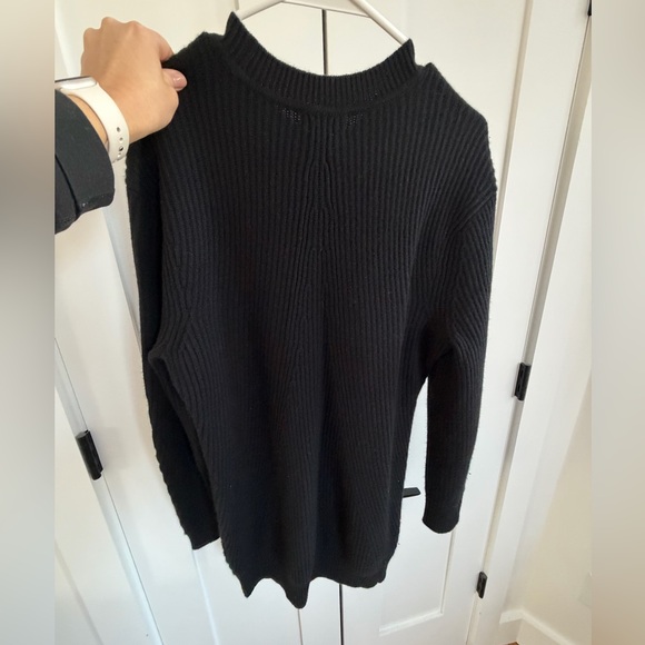 rag & bone Pierce cashmere sweater dress, black, size S - Picture 6 of 7
